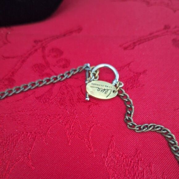 Designer Lena Bernard 24" Gemline Lariat Turquoise Necklace - Picture 8 of 9